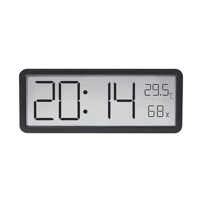 TEMPOTIX – Horloge murale LED digitale avec affichage clair de l'heure et de la température