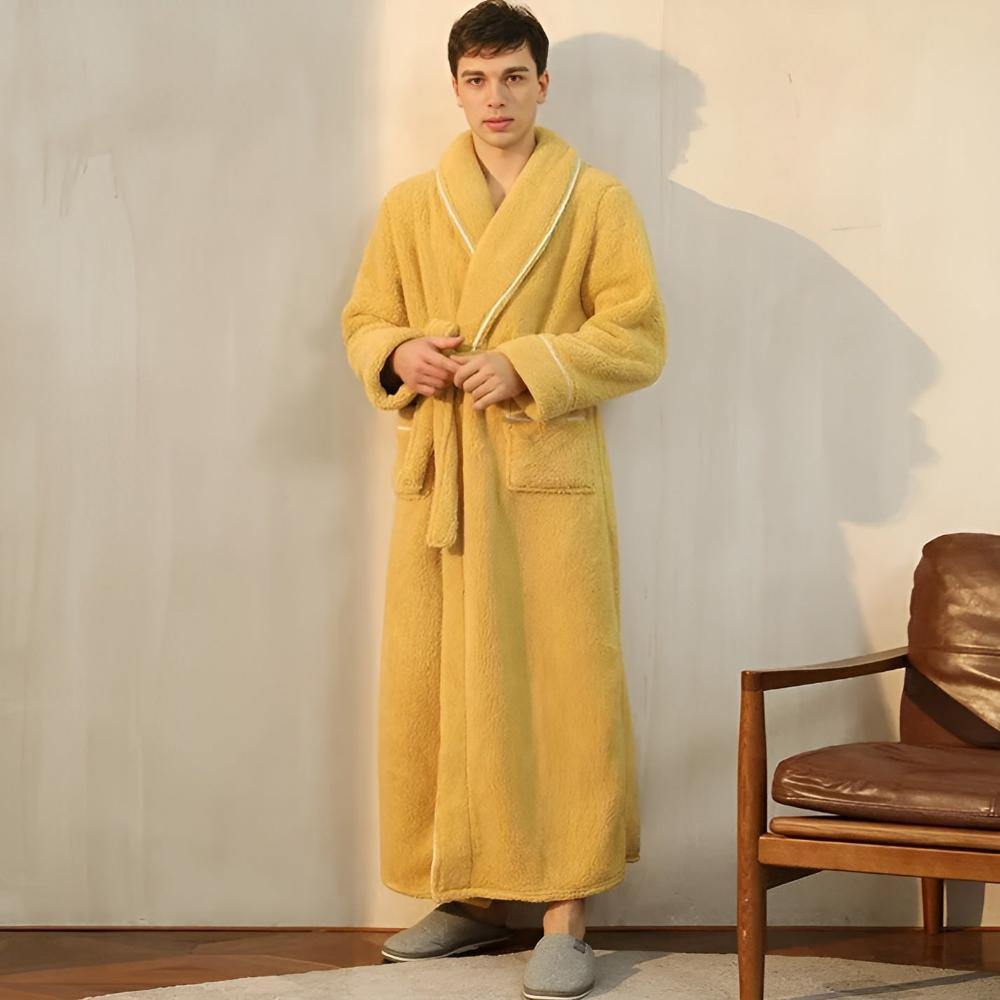 SERENELLE – Zachte pastelkleurige badjas voor tijdloos comfort en zachte warmte