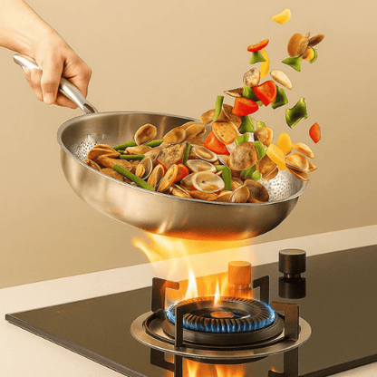 TITAN-PREMIUM PAN – Hochwertige Titanpfanne ohne Beschichtung für alle Herdarten