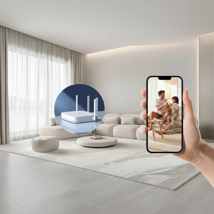 CAMOVIA – Cámara WLAN con transmisión en vivo y diseño compacto