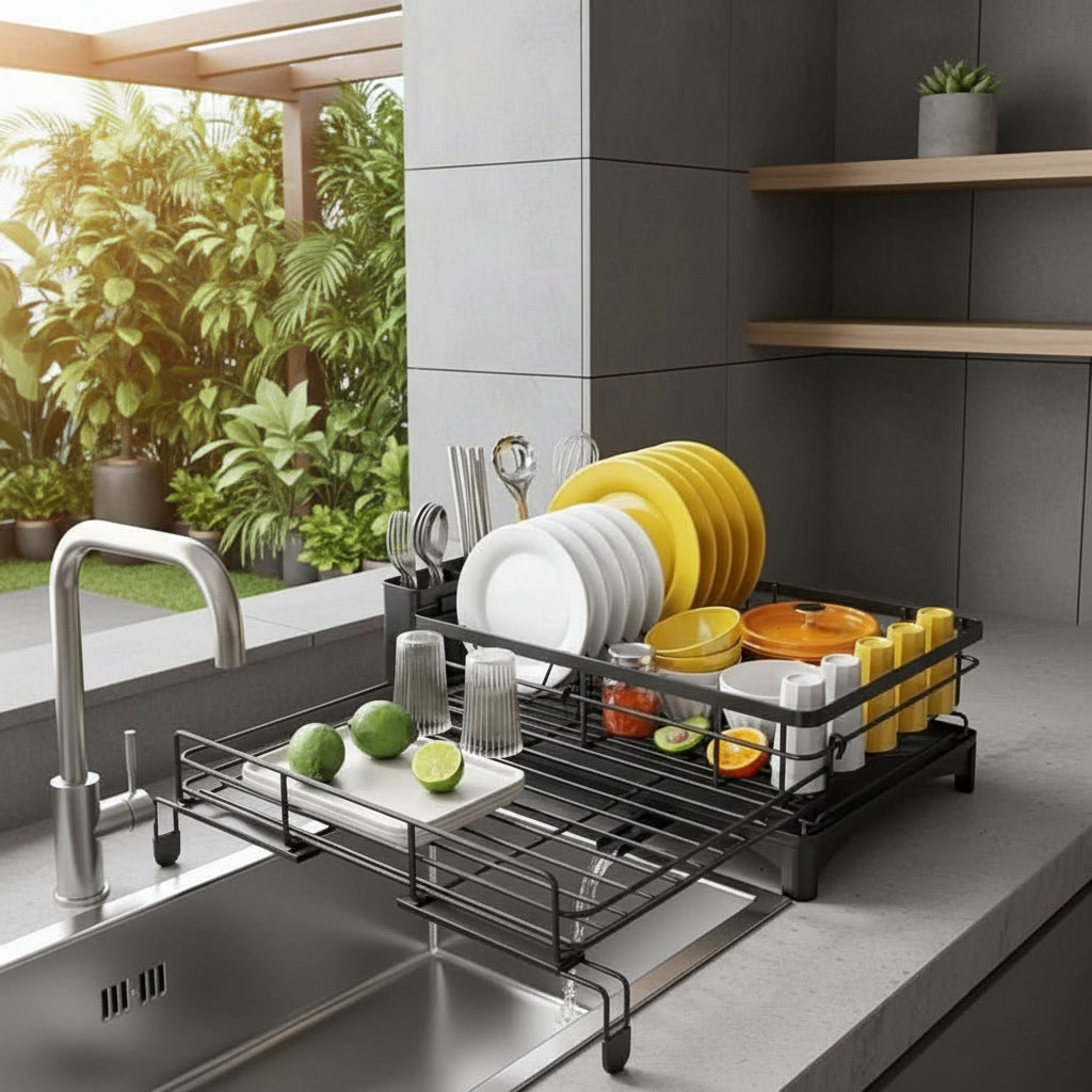 FLOWRACK - Dish Drying Rack - Modern Design for Efficient Drying