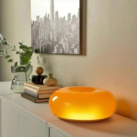 Moderne LED Tischlampe – Dimmbar in Donut-Form für Stilvolle Beleuchtung-1