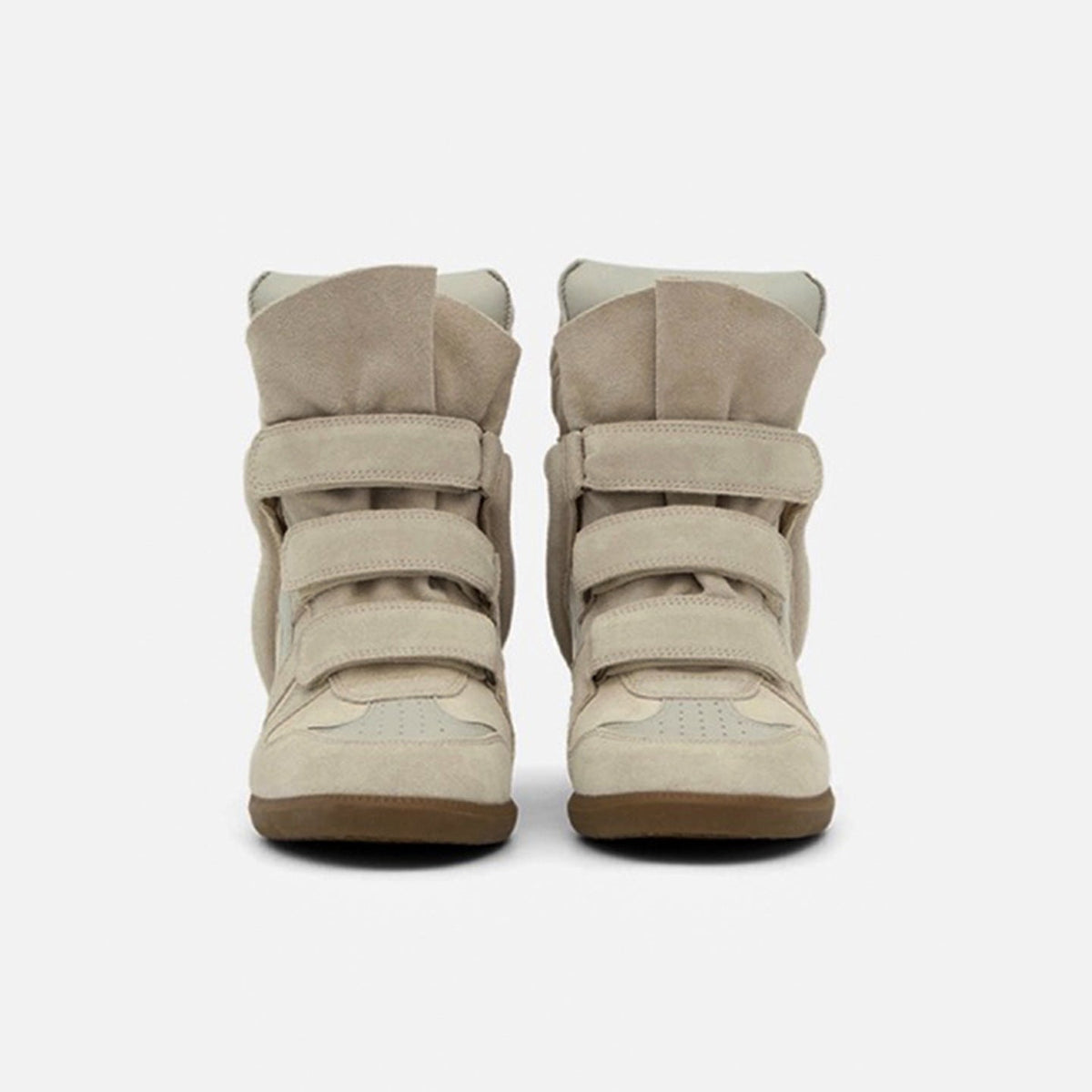 VELORIA – Baskets montantes pour femme avec talon compensé dissimulé